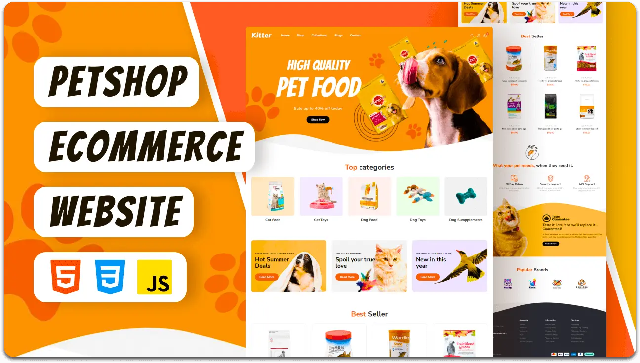 Kitter Petshop eCommerce Website
